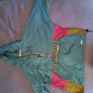COPY - LL Bean Vintage Green Anorak Pullover Hooded Windbreaker